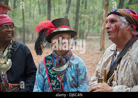 Native American Festival at Oleno State Park in North Florida. Stock Photo