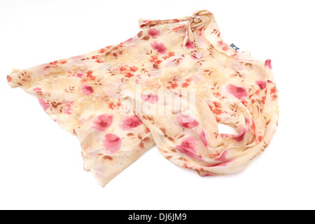 Chiffon Blouse with one sleeve And Floral Pattern Stock Photo