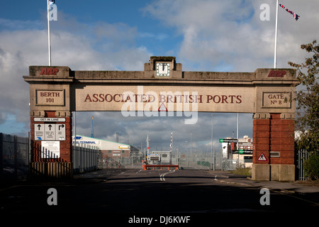 Gate 8 at The Associated British Port at Southampton in Hampshire, UK Stock Photo - Alamy