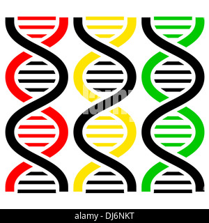 DNA Symbols .  illustration. Stock Photo