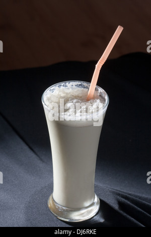 Buttermilk is a popular and traditional yogurt-based drink which originated in the Punjab region. Stock Photo