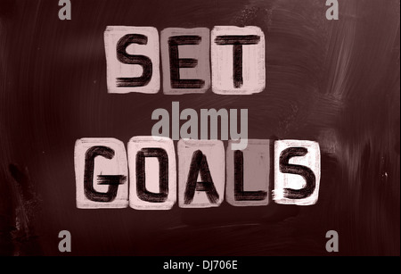 Set Goals Concept Stock Photo