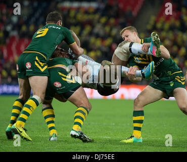 London, UK. 23rd Nov, 2013. during the Rugby League World Cup Semi Final between Australia and Fiji from Wembley Stadium. Credit:  Action Plus Sports/Alamy Live News Stock Photo