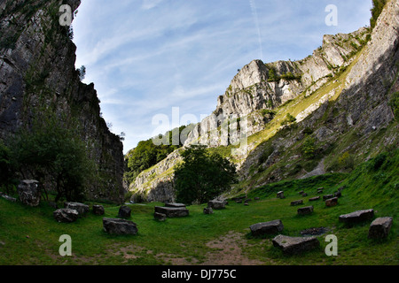 Cheddar Gorge; Somerset; UK Stock Photo