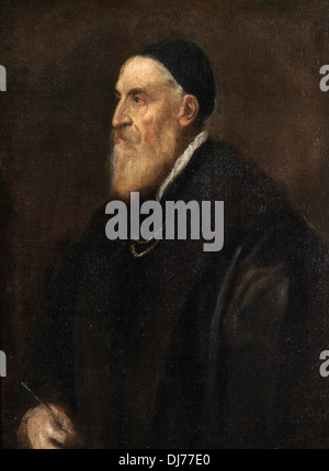 Titian, Tiziano Vecellio, self portrait Stock Photo