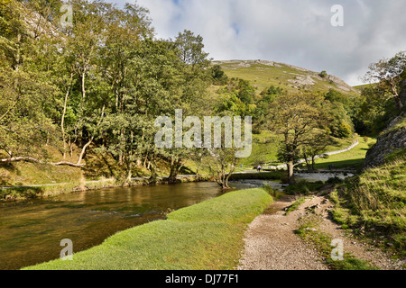 River Dove; Dovedale; Derbyshire; UK Stock Photo