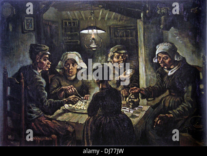 The Potato Eaters by Vincent van Gogh Stock Photo