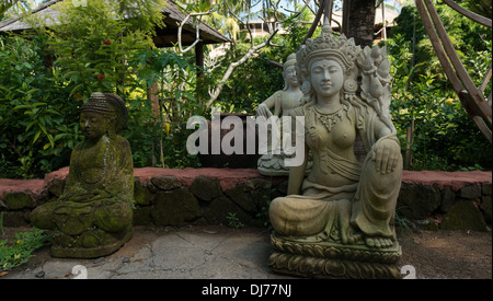 Traditional stone sculptures of Bali island, Indonesia Stock Photo