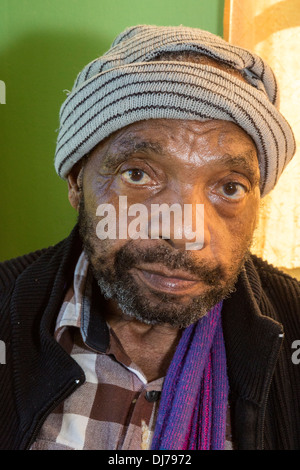 South Africa, Cape Town. Elderly South African Man of the Xhosa Ethnic Group. Stock Photo