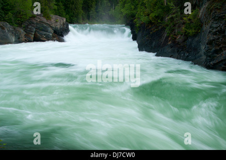Overlander Falls, Mt Robson Provincial Park, British Columbia, Canada Stock Photo