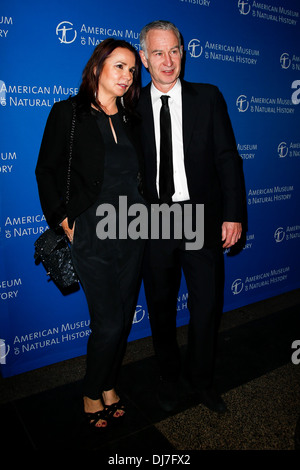 John McEnroe and wife Patty Smyth attend the American Museum of Natural History's 2013 Museum Gala. Stock Photo