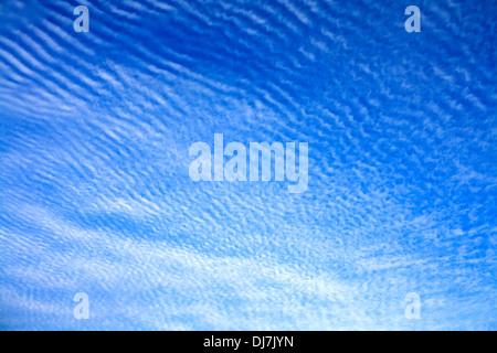 abstract background from white clouds in the blue sky Stock Photo