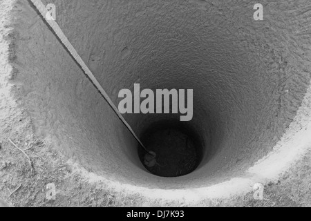 Digging of a well, India Stock Photo