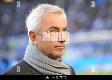 Hamburg, Germany. 24th Nov, 2013. Hamburg's head coach Bert van Marwijk prior to the German Bundesliga match between Hamburger SV and Hannover 96 at Imtech Arena in Hamburg, Germany, 24 November 2013. Photo: PETER STEFFEN (ATTENTION: Due to the accreditation guidelines, the DFL only permits the publication and utilisation of up to 15 pictures per match on the internet and in online media during the match.)/dpa/Alamy Live News Stock Photo