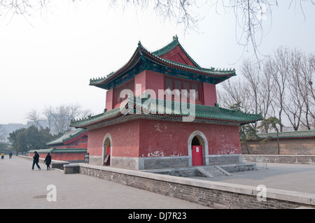 Bell tower (Zhong Lou) in Temple of the Earth area (also called Ditan Park) in Beijing, China Stock Photo