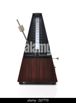 metronome on white background Stock Photo