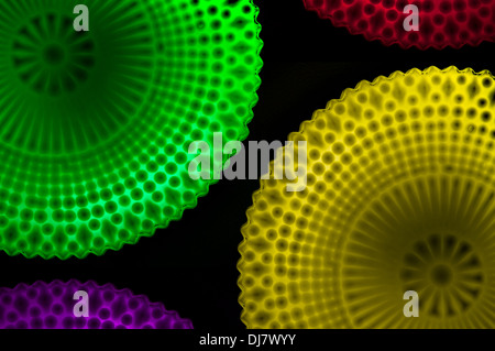 Photo design lamps colorful on a black background. Stock Photo