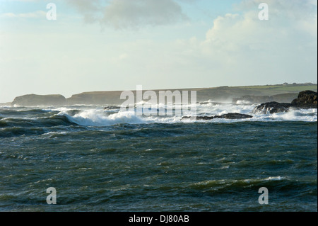 St Jude Storm At Trearddur Bay Anglesey North Wales Uk Stock Photo