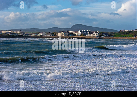 St Jude Storm At Trearddur Bay Anglesey North Wales Uk Stock Photo