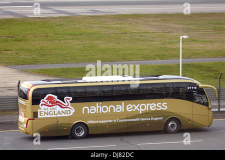 Caetano Levante bodied Scania K340EB National Express coach Stock Photo