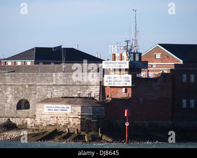 Fort Blockhouse at the entrance to Portsmouth harbour. The site of the ...