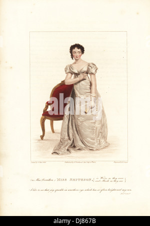 Miss Harriet Constance Smithson as Miss Dorrillon in 'Wives as They Were and Maids as They Are' the Theatre Royal Drury Lane. Stock Photo