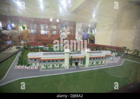 Model of cellular jail in museum, Port Blair, Andaman Islands, India Stock Photo