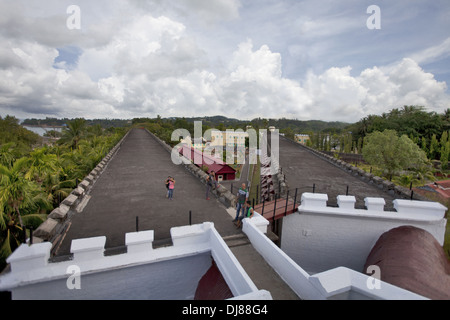 Top view of Cellular jail, Port Blair, Andaman Islands, India Stock Photo