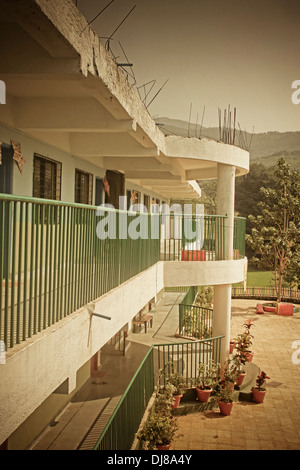 Primary School Campus, Pune, Maharashtra, India Stock Photo