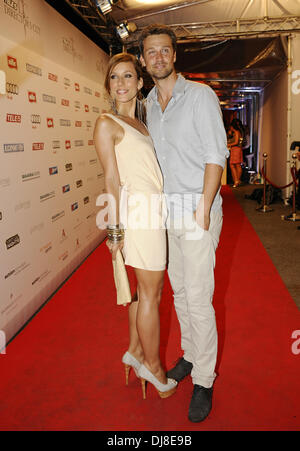 Annemarie Warnkross and Wayne Carpendale at 'Tele 5 Director's Cut' red carpet arrivals at Praterinsel. Munich, Germany - 30.06.2012 Stock Photo