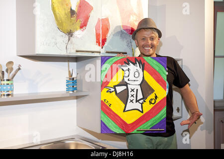 Ross Antony launches charity art project 'Kunst macht satt' at Otto-Studios. Hamburg, Germany - 04.07.2012 Stock Photo