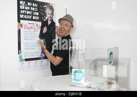 Ross Antony launches charity art project 'Kunst macht satt' at Otto-Studios. Hamburg, Germany - 04.07.2012 Stock Photo