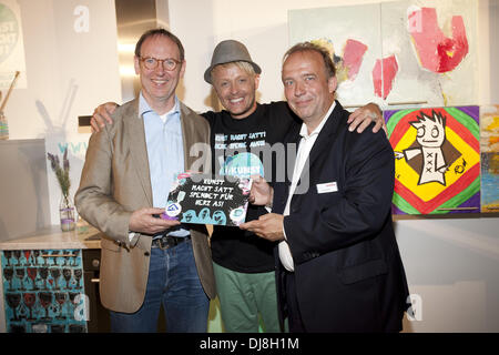 Ross Antony launches charity art project 'Kunst macht satt' at Otto-Studios. Hamburg, Germany - 04.07.2012 Stock Photo