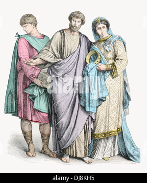 Christians of 4th IV 5th V 6th VI Century Stock Photo