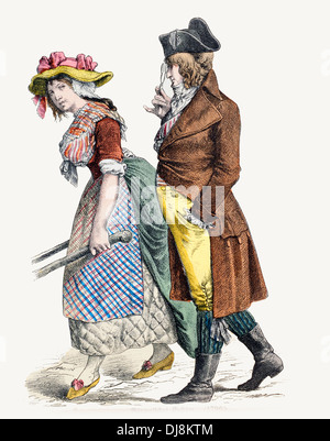18th century XVIII French Revolution citizens Stock Photo