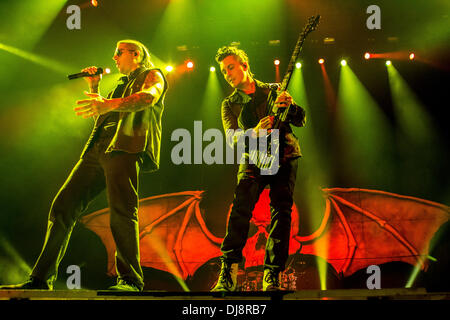 Assago Milan Italy. 23th November 2013. The American rock band AVENGED SEVENFOLD performs live at Mediolanum Forum Credit:  Rodolfo Sassano/Alamy Live News Stock Photo