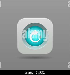 Refresh Button - App Icon Stock Photo