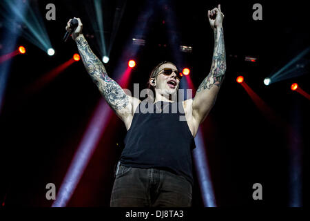 Assago Milan Italy. 23th November 2013. The American rock band AVENGED SEVENFOLD performs live at Mediolanum Forum Credit:  Rodolfo Sassano/Alamy Live News Stock Photo