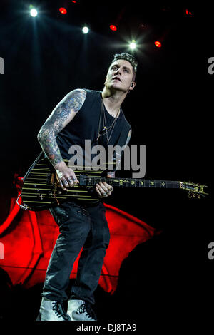 Assago Milan Italy. 23th November 2013. The American rock band AVENGED SEVENFOLD performs live at Mediolanum Forum Credit:  Rodolfo Sassano/Alamy Live News Stock Photo