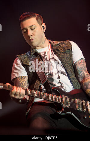 Assago Milan Italy. 23th November 2013. The American rock band AVENGED SEVENFOLD performs live at Mediolanum Forum Credit:  Rodolfo Sassano/Alamy Live News Stock Photo