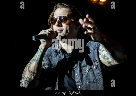 Assago Milan Italy. 23th November 2013. The American rock band AVENGED SEVENFOLD performs live at Mediolanum Forum Credit:  Rodolfo Sassano/Alamy Live News Stock Photo