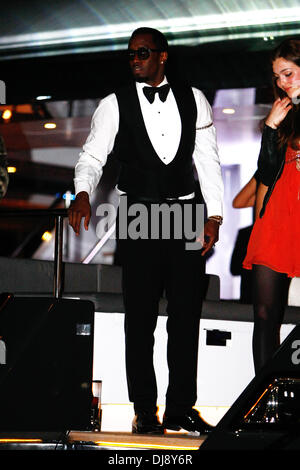 P Diddy aka Sean Combs celebrating a party at P Diddy's yacht at Cannes' port during the 65th Cannes Film Festival. Cannes, France - 22.05.2012 Stock Photo