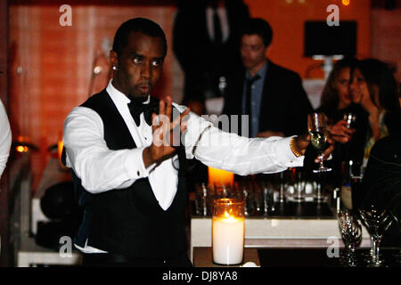 P Diddy aka Sean Combs celebrating a party at P Diddy's yacht at Cannes' port during the 65th Cannes Film Festival. Cannes, France - 22.05.2012 Stock Photo