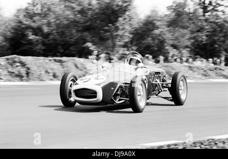 Jim Clark in a Lotus 18, he won the Formula Junior John Davy Trophy, Brands Hatch, England 1 August 1960. Stock Photo