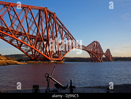 Forth Rail Bridge viewed from North Queensferry, Scotland UK Stock Photo