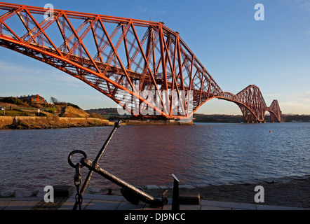 Forth Rail Bridge viewed from North Queensferry,  Scotland UK Stock Photo