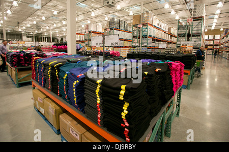 COSTCO  warehouse club fully stocked with merchandise sold in bulk at newly opened store in Cedar Park, Texas Stock Photo