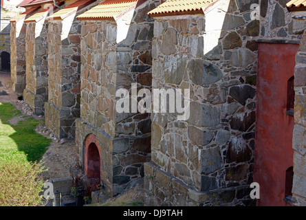 Buttressed Wall of Älvsborg fortress in Gothenburg’s estuary, Sweden Stock Photo