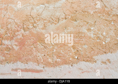 Earthy structure background in warm light terracotta color. Stock Photo