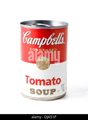 Can of Campbell's Condensed Tomato Soup, USA Stock Photo